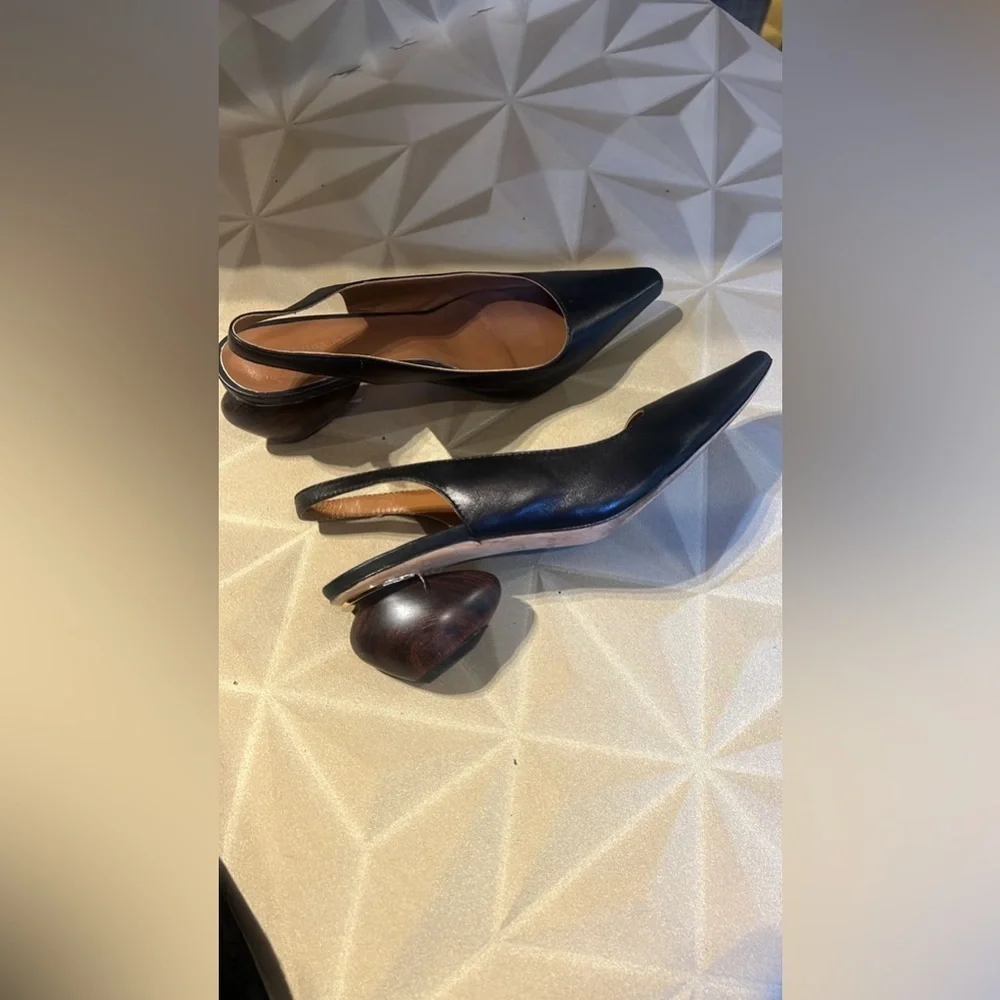 Rejina Pyo Black Slingback Heels size 37